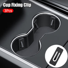 Load image into Gallery viewer, 3Pcs Car Cup Holder Limiter Fixing Clips Auto Water Cup Slot Limit Pad Car Bottle Console Slot Slip Limiters
