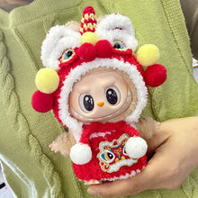 Load image into Gallery viewer, New Year's Suit Mini Fashionable Keychain Doll Clothes Cute Exquisite Dolls Decoration Accessories for 15/17CM Labubu Doll

