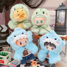 Load image into Gallery viewer, Cute Shark Dinosaur Shawl Cloak Doll Clothes Mini Fashionable Exquisite Dolls Decoration Accessories for Labubu Doll
