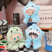 Load image into Gallery viewer, Cute Shark Dinosaur Shawl Cloak Doll Clothes Mini Fashionable Exquisite Dolls Decoration Accessories for Labubu Doll
