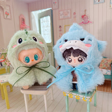 Load image into Gallery viewer, Cute Shark Dinosaur Shawl Cloak Doll Clothes Mini Fashionable Exquisite Dolls Decoration Accessories for Labubu Doll
