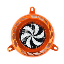 Load image into Gallery viewer, Motorcycle Air Blade Cover Radiator Heat Shield Protective Cover with Colorful LED Light Radiator Cover Rotary Fan Grille Shield
