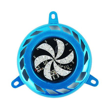 Load image into Gallery viewer, Motorcycle Air Blade Cover Radiator Heat Shield Protective Cover with Colorful LED Light Radiator Cover Rotary Fan Grille Shield
