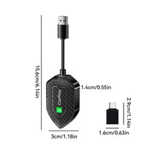 Load image into Gallery viewer, Universal 2 in 1 Wireless CarPlay Adapter Wireless Android Auto Wired To Wireless Adapter play Ai Box Adapter For lPhone
