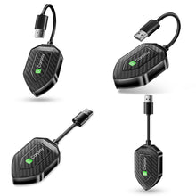 Load image into Gallery viewer, Universal 2 in 1 Wireless CarPlay Adapter Wireless Android Auto Wired To Wireless Adapter play Ai Box Adapter For lPhone
