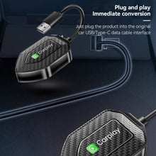 Load image into Gallery viewer, Universal 2 in 1 Wireless CarPlay Adapter Wireless Android Auto Wired To Wireless Adapter play Ai Box Adapter For lPhone
