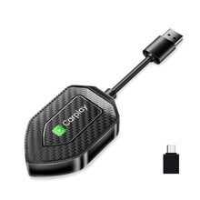 Load image into Gallery viewer, Universal 2 in 1 Wireless CarPlay Adapter Wireless Android Auto Wired To Wireless Adapter play Ai Box Adapter For lPhone
