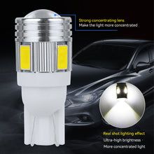 Load image into Gallery viewer, T10 Car W5W 6SMD 5630 LED Bulb Reverse Signal Light Reading Lamps DC 12V Auto Wedge Side License Plate Light Trunk Lamps
