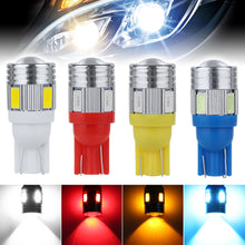 Load image into Gallery viewer, T10 Car W5W 6SMD 5630 LED Bulb Reverse Signal Light Reading Lamps DC 12V Auto Wedge Side License Plate Light Trunk Lamps
