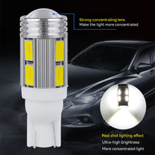 Load image into Gallery viewer, T10 Car W5W 10SMD 5630 LED Bulb Reverse Signal Light Reading Lamps DC 12V Auto Wedge Side License Plate Light Trunk Lamps
