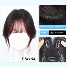 Load image into Gallery viewer, Highlight Dyeing Bangs Wig Long Hair Synthetic Fiber Women Natural Color Skull Top Fluffy Simulation Bangs Wig Piece
