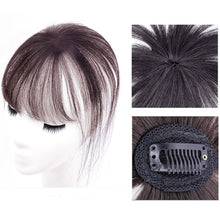 Load image into Gallery viewer, Air Bangs Wig Piece Invisible High-temperature Silk Bangs Patch Wig for Girls with No Marks on The Top of The Head Hair Repair Wig 
