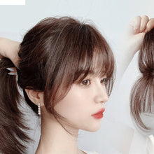 Load image into Gallery viewer, Air Bangs Wig Piece Invisible High-temperature Silk Bangs Patch Wig for Girls with No Marks on The Top of The Head Hair Repair Wig 
