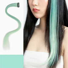 Load image into Gallery viewer, Highlight Hair Wig Piece for Women Dyed Long Straight Hair One-piece Hair Extensions Hanging Ears Dyed Long Hair Piece
