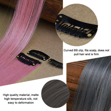 Load image into Gallery viewer, Highlight Hair Wig Piece for Women Dyed Long Straight Hair One-piece Hair Extensions Hanging Ears Dyed Long Hair Piece
