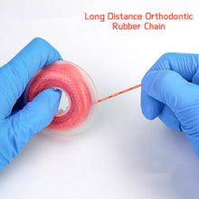 Load image into Gallery viewer, 4.57m Dental Power Chain Orthodontics Elastic Ultra Powerchains for Teeth Braces Rubber Bands Leagues Long Short Continuous
