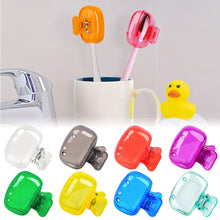 Load image into Gallery viewer, Plastic Portable Travel Toothbrush Head Covers Toothbrush Protector Cap Brush Pod Case Protective Clip for Household Travel
