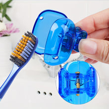 Load image into Gallery viewer, Plastic Portable Travel Toothbrush Head Covers Toothbrush Protector Cap Brush Pod Case Protective Clip for Household Travel
