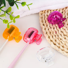 Load image into Gallery viewer, Plastic Portable Travel Toothbrush Head Covers Toothbrush Protector Cap Brush Pod Case Protective Clip for Household Travel
