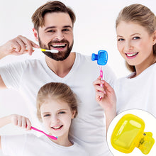 Load image into Gallery viewer, Plastic Portable Travel Toothbrush Head Covers Toothbrush Protector Cap Brush Pod Case Protective Clip for Household Travel
