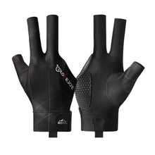 Load image into Gallery viewer, Billiards Glove Left Hand Three Finger Snooker Billiard Glove Non Slip Stickers Elasticity Billiard Training Gloves Accessories
