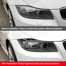 Load image into Gallery viewer, Car Headlight Eyebrows Eyelid Cover ABS Stickers Gloss Black For BMW 3 Series E90 E91 2005 2006 2007 2008 2009 2010 2011 Sedan / Touring
