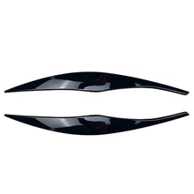 Load image into Gallery viewer, Car Headlight Eyebrows Eyelid Cover ABS Stickers Gloss Black For BMW 3 Series E90 E91 2005 2006 2007 2008 2009 2010 2011 Sedan / Touring
