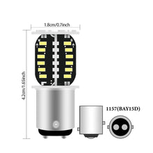 Load image into Gallery viewer, Motorcycle 1157 LED Brake Light BAY15D LED 64SMD DRL Water Flashing Strobe Reversing Parking Lamp Car Turn Signal Tail Lamp
