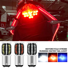Load image into Gallery viewer, Motorcycle 1157 LED Brake Light BAY15D LED 64SMD DRL Water Flashing Strobe Reversing Parking Lamp Car Turn Signal Tail Lamp
