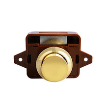 Load image into Gallery viewer, Zinc Alloy Camper Car Push Button Latches Cabinet Door Catch Lock for RV Caravan Boat Motor Home Cabinet Drawer Latch Button Locks
