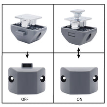 Load image into Gallery viewer, Camper Car Push Lock Drawer Lock for RV Caravan Boat Motor Home kitchen Cabinet Latch Button Locks Keyless Furniture Door Lock
