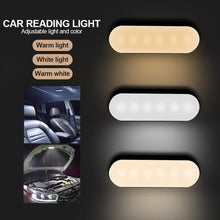 Load image into Gallery viewer, Car Interior LED Reading Light Rechargeable Wireless Magnetic Atmosphere Light Car Night Light Interior Ceiling Light
