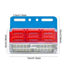 Load image into Gallery viewer, 24V Truck Clearance Lights LED Trailer Side Marker Lights Turn Signal Lamp Red White Amber Lorry Tractor Tail Light
