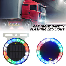 Load image into Gallery viewer, Car Solar Night Safety Flashing Led Light Super Strong Magnetic Base Car Warning Lamp Anti-Collision Wide Tail Light Auto Tool
