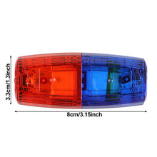 Load image into Gallery viewer, LED Shoulder Warning Light Shoulder Clip Light Sanitation Worker Safety Patrol Alarm Flash Signal Strobe Red Blue Lamp
