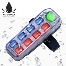 Load image into Gallery viewer, Waterproof 8LED Bicycle Rechargeable Tail Light Safety Warning Red Blue Light Bike Rear Lights Outdoor MTB Cycling Taillight
