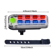 Load image into Gallery viewer, Waterproof 8LED Bicycle Rechargeable Tail Light Safety Warning Red Blue Light Bike Rear Lights Outdoor MTB Cycling Taillight
