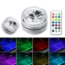 Load image into Gallery viewer, LED Remote Control Car Interior Atmosphere Backlight Ambient Mood Foot Light Decorative Lamp Auto Accessories
