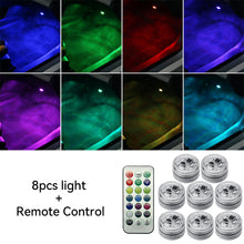 Load image into Gallery viewer, LED Remote Control Car Interior Atmosphere Backlight Ambient Mood Foot Light Decorative Lamp Auto Accessories
