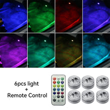 Load image into Gallery viewer, LED Remote Control Car Interior Atmosphere Backlight Ambient Mood Foot Light Decorative Lamp Auto Accessories
