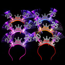 Load image into Gallery viewer, 2025 Happy New Year Party Headband Head Buckle New Year Decoration Funny Props Headdress Masquerade Xmas Party Decor

