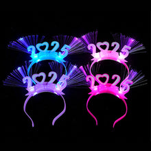 Load image into Gallery viewer, 2025 Happy New Year Party Headband Head Buckle New Year Decoration Funny Props Headdress Masquerade Xmas Party Decor

