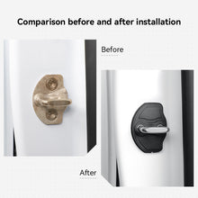 Load image into Gallery viewer, 4Pcs Car Door Lock Buckle Protective Cover Door Shock Absorber Cushion Thickened Anti-collision Pad for Tesla MODEL 3 Y 2023

