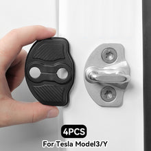 Load image into Gallery viewer, 4Pcs Car Door Lock Buckle Protective Cover Door Shock Absorber Cushion Thickened Anti-collision Pad for Tesla MODEL 3 Y 2023
