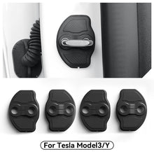 Load image into Gallery viewer, 4Pcs Car Door Lock Buckle Protective Cover Door Shock Absorber Cushion Thickened Anti-collision Pad for Tesla MODEL 3 Y 2023
