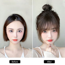 Load image into Gallery viewer, Comic Bangs Wigs Fake Bangs Cute Women with Sideburns Straight Bangs Wigs Natural Lightweight Synthetic Fiber Wigs
