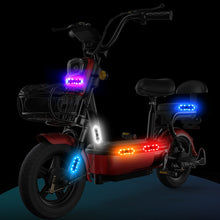 Load image into Gallery viewer, Solar Power Mortorcycle Car LED Warning Light Night Ride Tail Light Anti-rear Strobe Light for Motorcycle Electric Vehicle Bicycle
