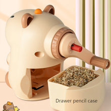 Load image into Gallery viewer, Cute Cartoon Capybara Hand Crank Mechanical Pencil Sharpener Pencil Automatically Enters Pencil Sharpening Tool Stationery
