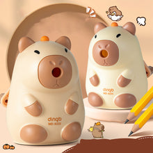 Load image into Gallery viewer, Cute Cartoon Capybara Hand Crank Mechanical Pencil Sharpener Pencil Automatically Enters Pencil Sharpening Tool Stationery
