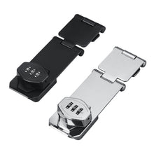 Load image into Gallery viewer, Household Cabinet Password Hasp Locks Cabinet Door Combination Lock Door Security Slide Latch Lock for Small Doors Cabinets Door

